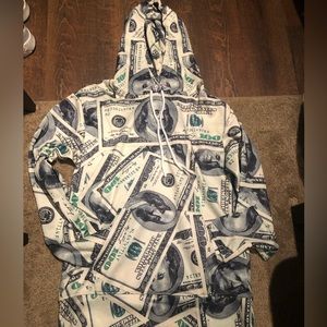 Money Print Sweatsuit (hoodie and joggers)